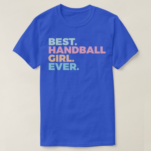 T-shirt Meilleure Fille De Handball Joueuse De Handball Fe (Design devant)