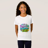 T-Shirt Meilleure Fille Ever (Style 2) (Devant entier)