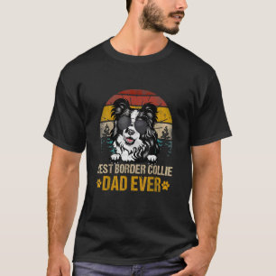 T-shirt Meilleure frontière pour les hommes Collie Papa Ja