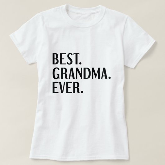 T-shirt Meilleure grand-mère (Design devant)