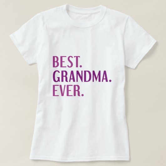 T-shirt Meilleure grand-mère (Design devant)