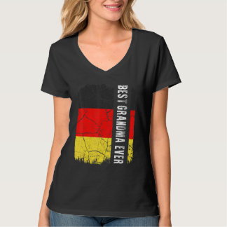 T-shirt Meilleure grand-mère allemande Allemagne Drapeau F