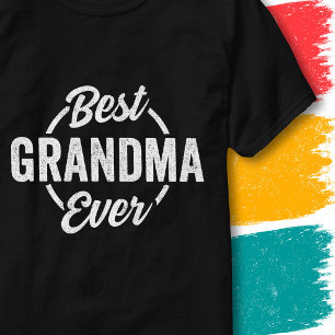 T-shirt Meilleure Grand-mère Citation Vintage Drôle Grand-