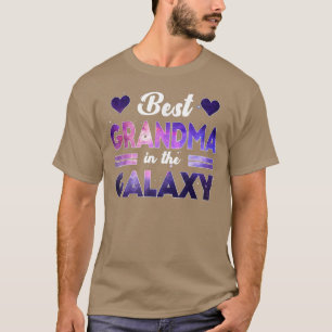 T-shirt Meilleure Grand-Mère Dans La Cravate Galaxy Happy