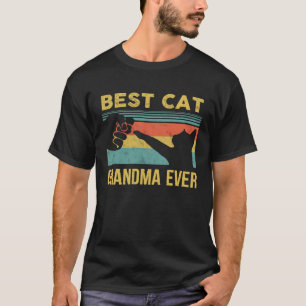 T-shirt Meilleure Grand-mère de chat jamais Vintage Chats