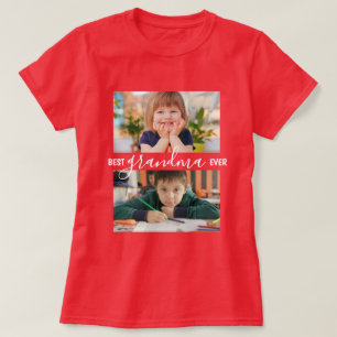 T-shirt Meilleure Grand-mère Ever 2 Collage de Photos Pers