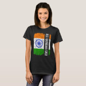 T-shirt Meilleure grand-mère indienne jamais Inde Drapeau (Devant entier)