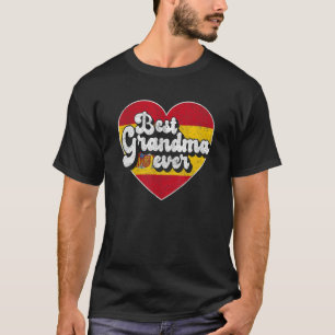 T-shirt Meilleure grand-mère jamais Espagne Drapeau espagn