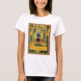 T-shirt Meilleure grand-mère jamais - Fleurs Jaunes Lumine