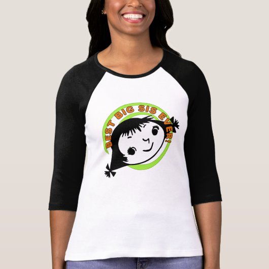 T-shirt Meilleure grande soeur jamais rétro (Devant)