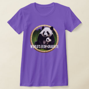 T-shirt "Meilleure Grauntie du monde" & Pandas