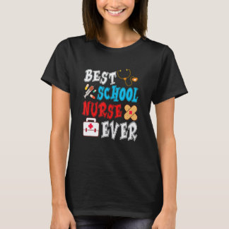 T-shirt Meilleure Infirmière Scolaire de Tous les Temps