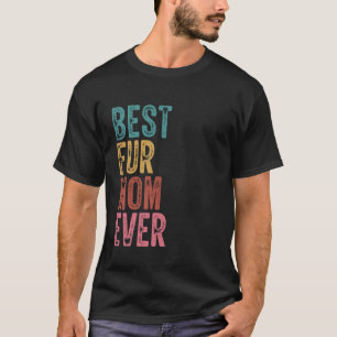 T-shirt Meilleure maman à fourrure pour chat et chien drôl