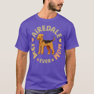 T-shirt Meilleure maman Airedale Terrier jamais