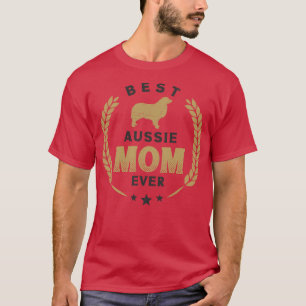 T-shirt Meilleure maman australienne 2023 mignonne chien b