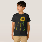 T-shirt Meilleure maman chatte pour la mère de Sunflower F (Devant entier)