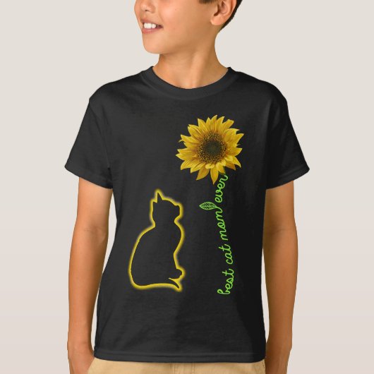 T-shirt Meilleure maman chatte pour la mère de Sunflower F (Devant)