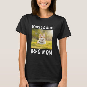 T-shirt Meilleure maman chien du monde personnalisé photo 