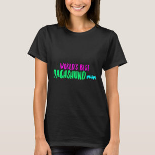T-shirt Meilleure maman Dachshund de l'Amp Mondial