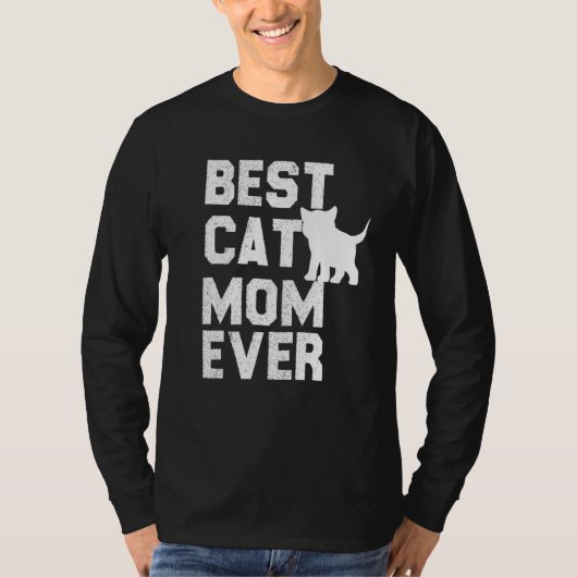 T-shirt Meilleure Maman de Chat de Tous les Temps (Devant)