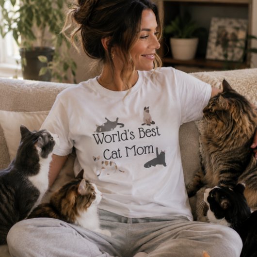 T-shirt Meilleure Maman de Chat du Monde