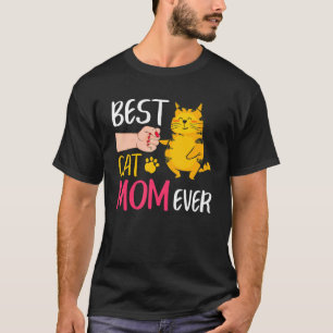 T-shirt Meilleure Maman de Chat Ever Mignonne Félicitation