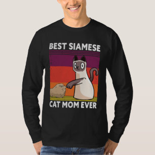T-shirt Meilleure maman de chat siamois qui soit Chat