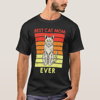 T-shirt Meilleure Maman de Chat Vintage Chat