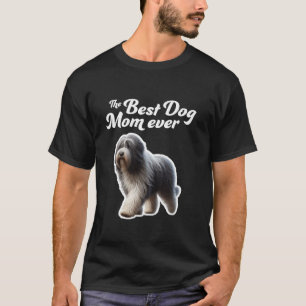 T-shirt Meilleure maman de chien - Berger de plaine polona