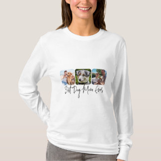 T-shirt Meilleure maman de chien jamais - Collage personna
