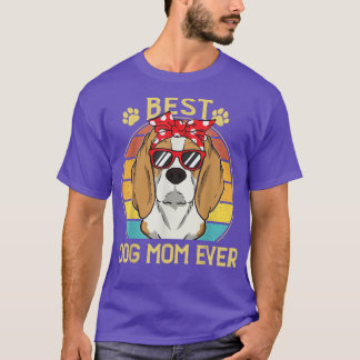T-shirt Meilleure maman de chien jamais Vintage la fête de