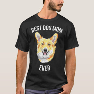 T-shirt Meilleure maman de chien Pembroke Welsh Corgi