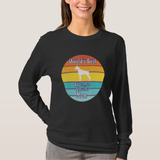T-shirt Meilleure Maman de Dobermann Pinscher au Monde