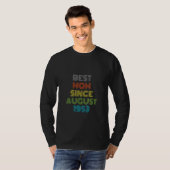 T-shirt Meilleure maman depuis août 1953 Cool présent (Devant entier)