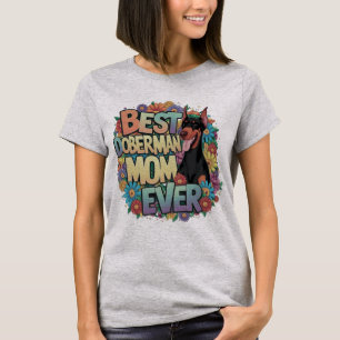 T-shirt Meilleure maman Doberman de tous les temps