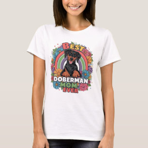 T-shirt Meilleure maman Doberman de tous les temps
