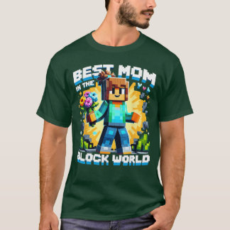 T-shirt Meilleure Maman du Monde de Block Piel Gaming Fête