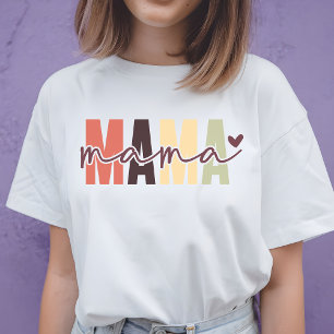 T-shirt Meilleure Maman du Monde   Maman écriture colorée 