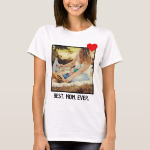T-shirt Meilleure Maman du Monde Photo personnalisée mod