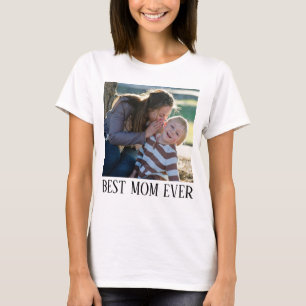 T-shirt Meilleure Maman Ever, Chemise photo personnalisée,