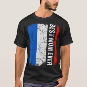 T-shirt Meilleure maman française chaque France Drapeau Fê