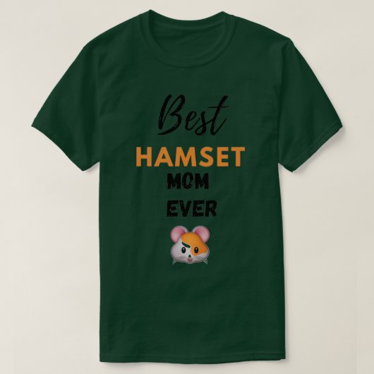 T-shirt Meilleure maman hamster (Design devant)