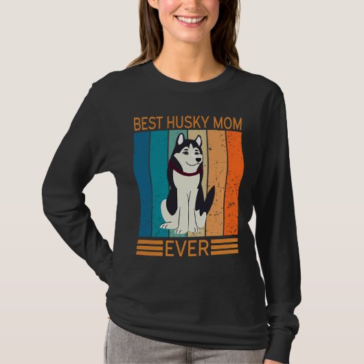 T-shirt Meilleure maman Husky Ever 5 (Devant)