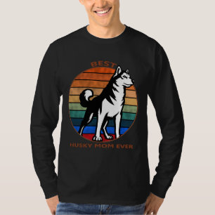 T-shirt Meilleure Maman Husky Jamais Slim Fit Relaxant Con