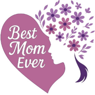 T-shirt Meilleure maman jamais la typographie florale Desi