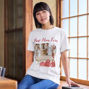 T-shirt Meilleure Maman Jamais Photo Collage Fête des mère