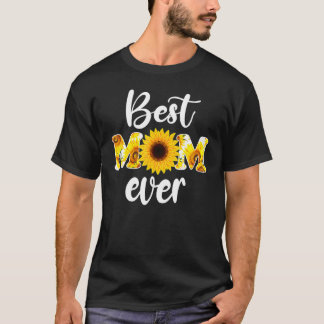 T-shirt Meilleure maman jamais tournesol maman Fête des mè