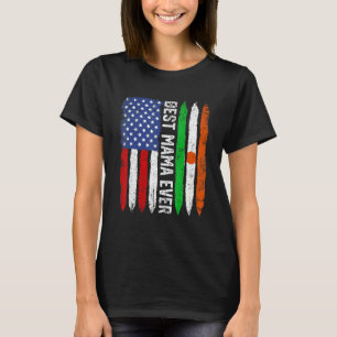 T-shirt Meilleure maman Jour des mères Niger Us Drapeau Re
