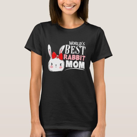 T-shirt Meilleure maman lapin du monde pour maman lapin (Devant)