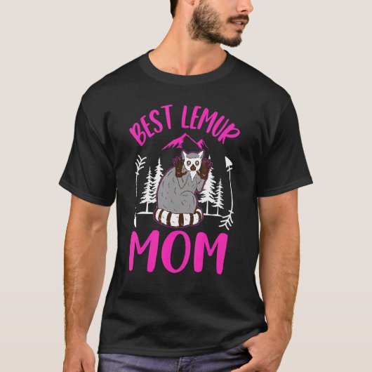 T-shirt Meilleure maman Lemur 1 (Devant)